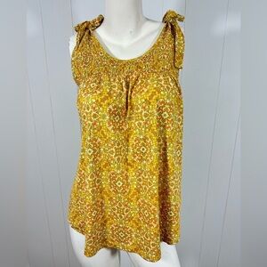 NWT Cato Women’s  Sleeveless Tank  Top Size Small with Tie Up Shoulder Paisley